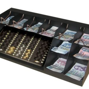 BET-10 - 10 rekeszes bankjegytároló érmetálcával