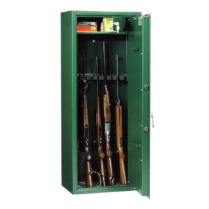 Rottner lőszer-/fegyvertároló szekrény Mabisz A kategória Premium WF140 E5 kulcsos zárral zöld