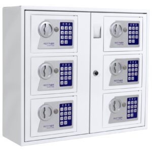 Rottner kulcstároló széf Key System 6 elektronikus zárral fehér