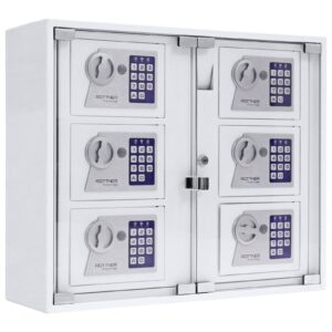 Rottner kültéri kulcstároló széf Key System 6 elektronikus zárral fehér